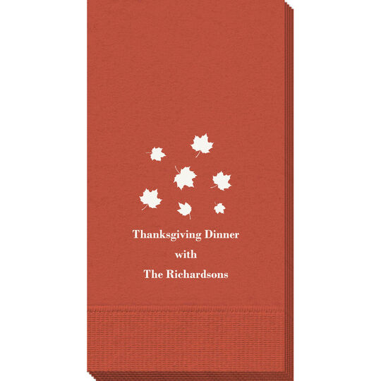 Falling Leaves Bouquet Guest Towels